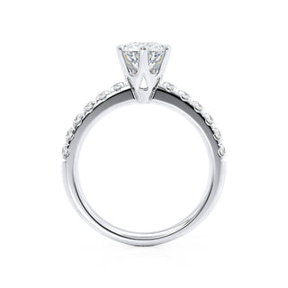 1.90 CT Round Shaped Semi Pave Style MOissanite Engagement Ring 6