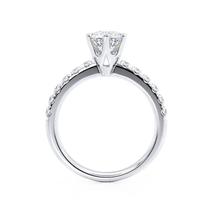 1.90 CT Round Shaped Moissanite Solitaire Style Engagement Ring 6