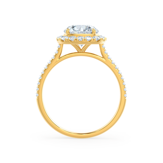 1.0 CT Round Shaped Moissanite Halo Style Engagement Ring 4