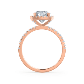 1.30 CT Cushion Shaped Moissanite Halo Style Engagement Ring 7