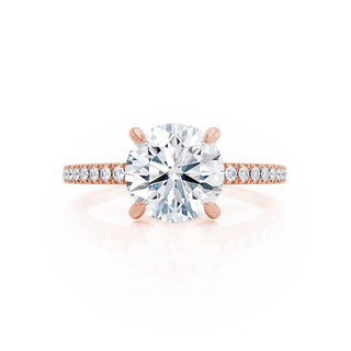 1.50 CT Round Shaped Moissanite Solitaire Style Engagement Ring 3