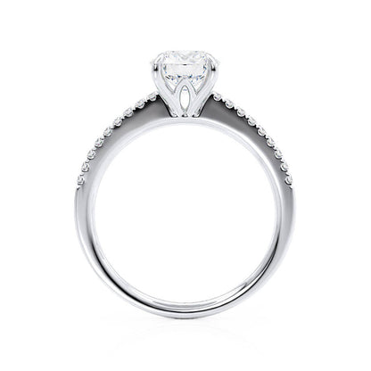 1.5 CT Round Shaped Moissanite Solitaire Engagement Ring 5