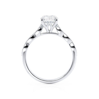 1.0 CT Round Shaped Solitaire Moissanite Engagement Ring 6