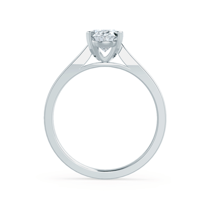 1.50 CT Oval Shaped Moissanite Solitaire Engagement Ring 7