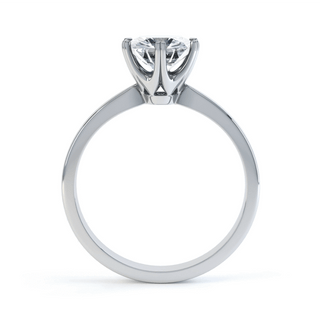 1.50 CT Round Shaped Moissanite Solitaire Engagement Ring 4