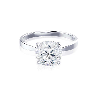 1.50 CT Round Shaped Moissanite Solitaire Style Engagement Ring 5