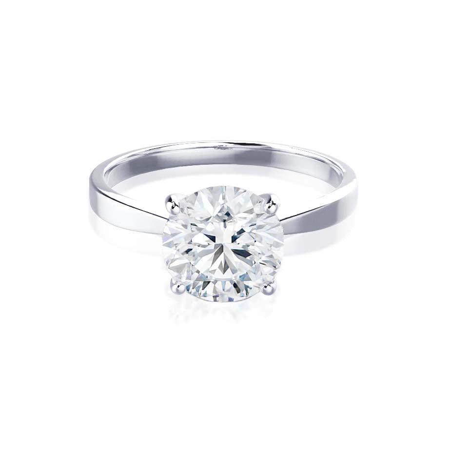 1.50 CT Round Shaped Solitaire Moissanite Engagement Ring 5