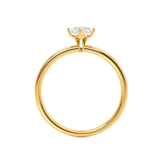 1.0 CT Marquise Shaped Moissanite Solitaire Engagement Ring 3