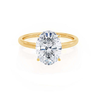 1.50 CT Oval Shaped Moissanite Solitaire Style Engagement Ring 4