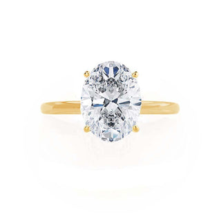 1.50 CT Oval Shaped Moissanite Solitaire Style Engagement Ring 5
