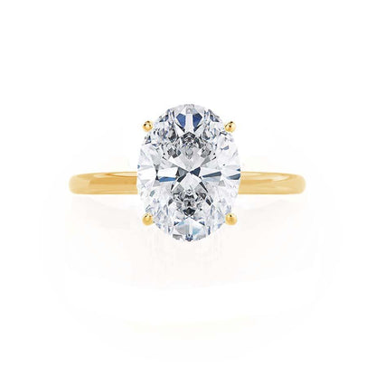 1.50 CT Oval Shaped Moissanite Solitaire Style Engagement Ring 5