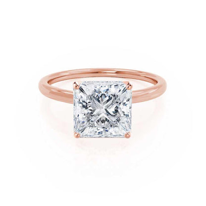 1.50 CT Princess Shaped Moissanite Solitaire Engagement Ring 4