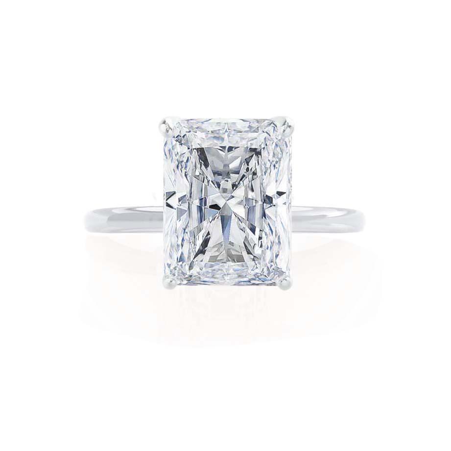 1.20 CT Radiant Shaped Moissanite Solitaire Engagement Ring 4