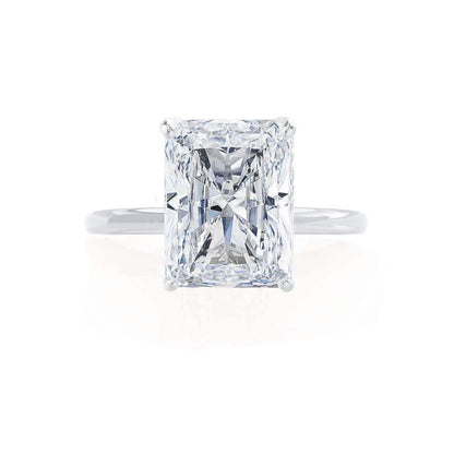 1.20 CT Radiant Shaped Moissanite Solitaire Engagement Ring 4