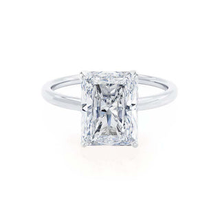 1.20 CT Radiant Shaped Solitaire Moissanite Engagement Ring 5