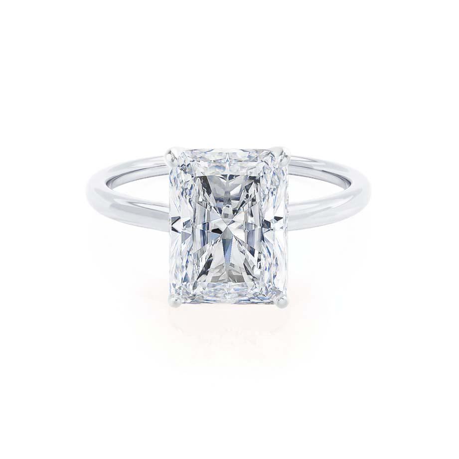 1.20 CT Radiant Shaped Moissanite Solitaire Engagement Ring 5
