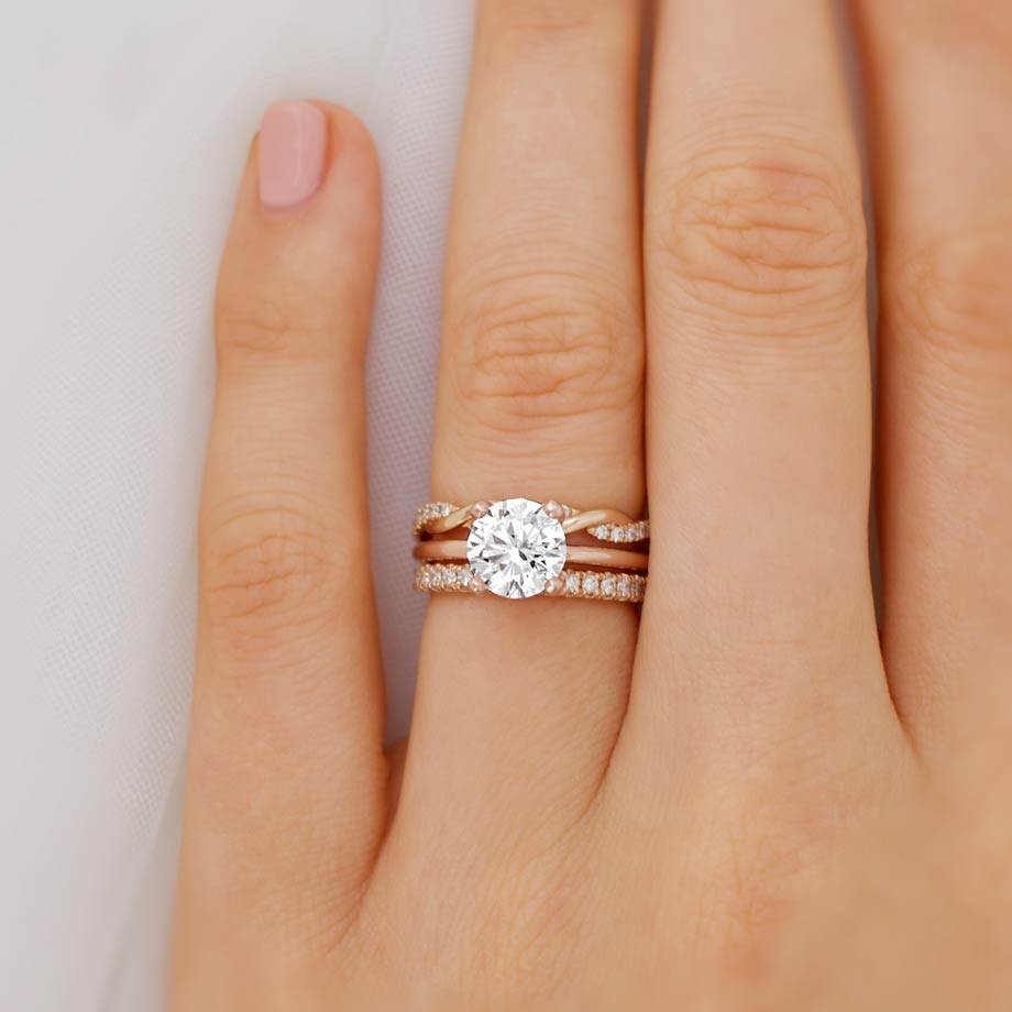 1.20 CT Round Shaped Solitaire Moissanite Engagement Ring 3