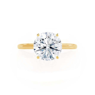 1.20 CT Round Shaped Moissanite Solitaire Style Engagement Ring 5