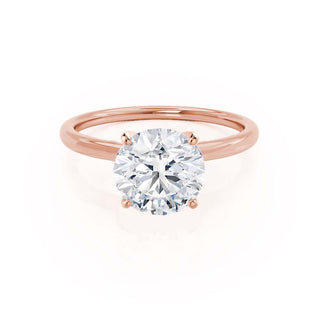 1.20 CT Round Shaped Moissanite Solitaire Style Engagement Ring 5