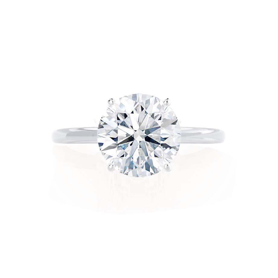 1.20 CT Round Shaped Moissanite Solitaire Style Engagement Ring 5