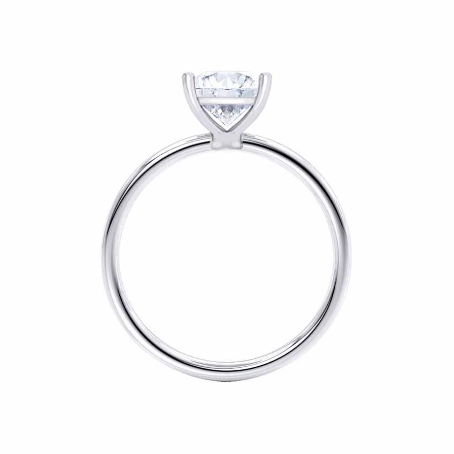 1.80 CT Asscher Shaped Moissanite Solitaire Engagement Ring 4