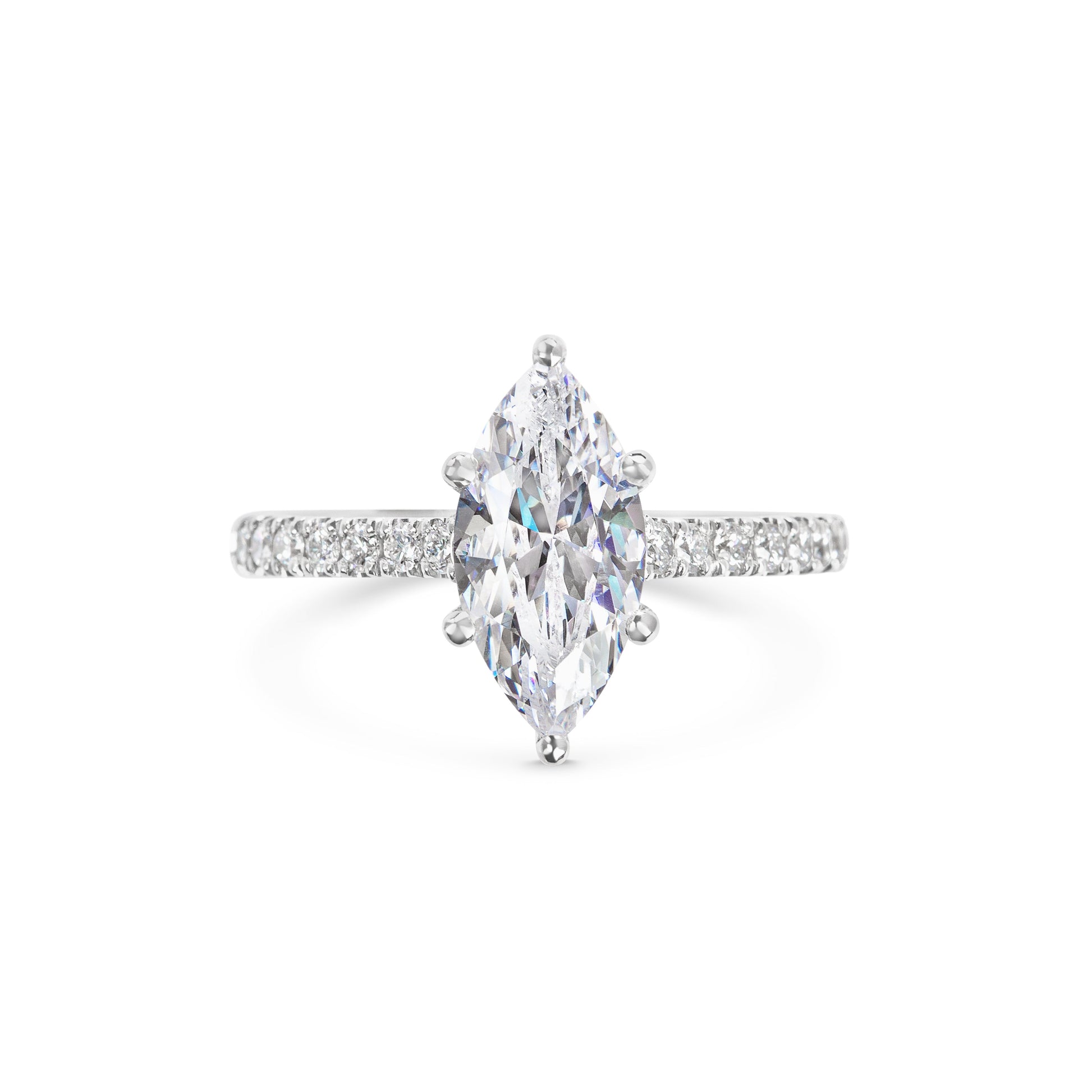 2 CT Marquise Solitaire CVD F/VS1 Diamond Engagement Ring 1