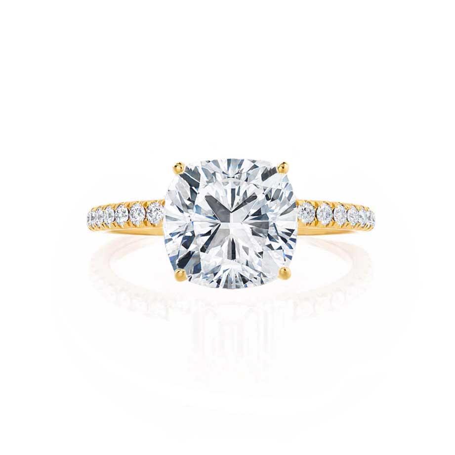 1.30 CT Cushion Shaped Moissanite Solitaire Style Engagement Ring 2