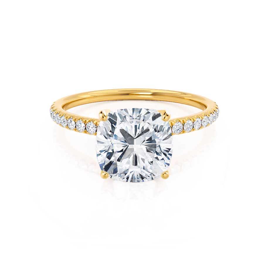 1.30 CT Cushion Shaped Moissanite Solitaire Style Engagement Ring 3