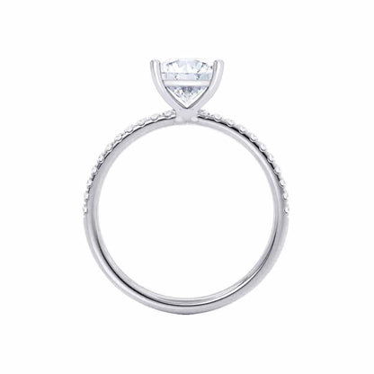 1.50 CT Princess Shaped Moissanite Solitaire Engagement Ring 3