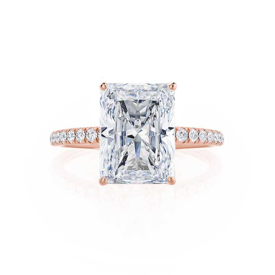 1.20 CT Radiant Shaped Moissanite Solitaire Style Engagement Ring 5