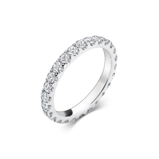 1.15 CT Round Full Eternity CVD EF/VVS Diamond Wedding Band 3