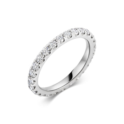 0.7 CT Round Full Eternity CVD EF/VVS Diamond Wedding Band 3