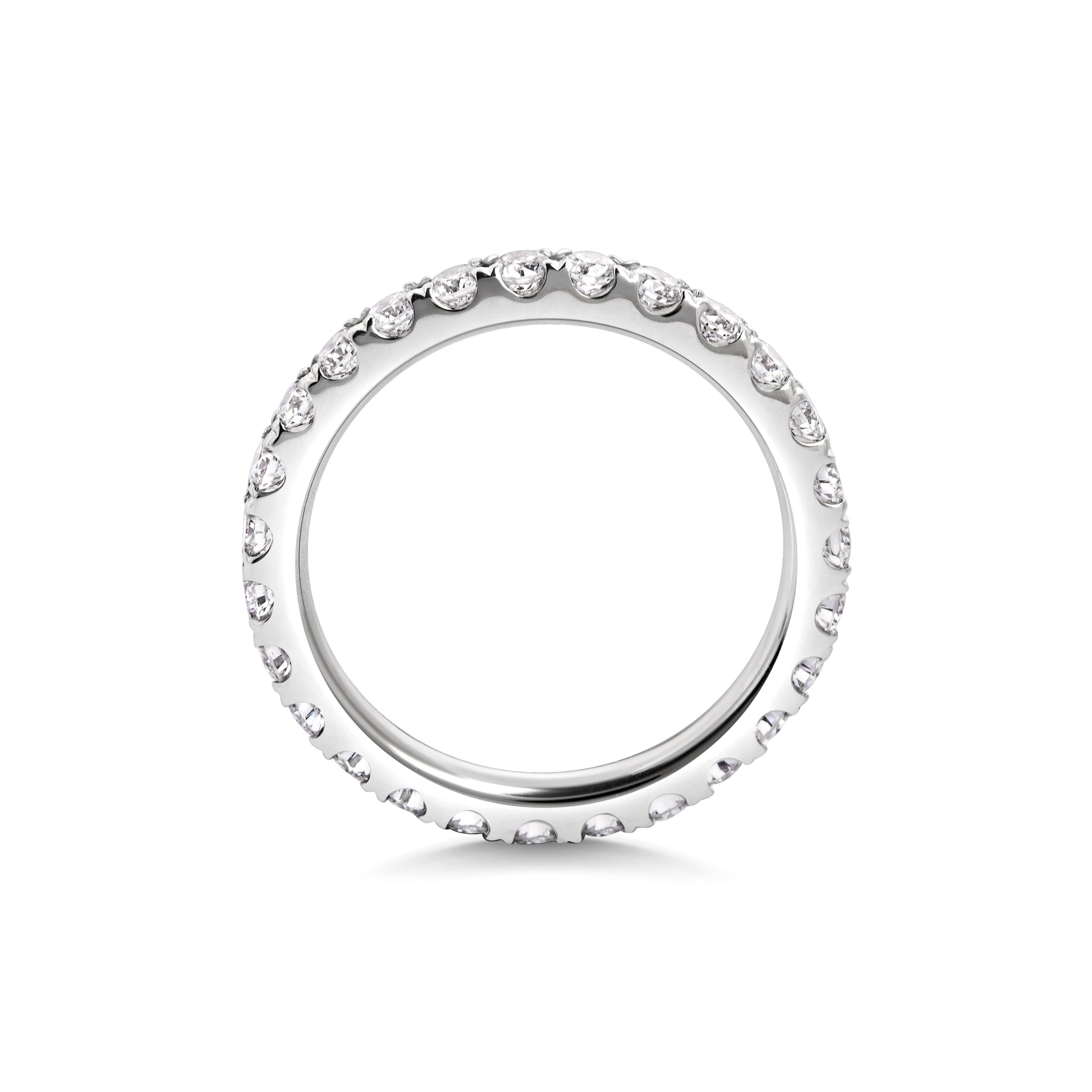 0.7 CT Round Full Eternity CVD EF/VVS Diamond Wedding Band 4