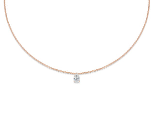 0.30 CT Pear Solitaire CVD F/VS Diamond Necklace 6