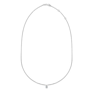 0.30 CT Pear Solitaire CVD F/VS Diamond Necklace 3