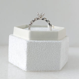 2.01 CT Oval Cut Pave CVD F/VS1 Diamond Engagement Ring 3