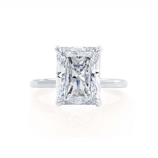 1.20 CT Radiant Shaped Moissanite Hidden Halo Engagement Ring 3