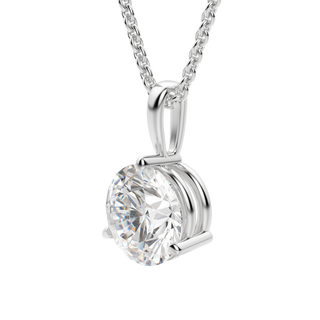 0.50 CT Round Solitaire CVD F/VS Diamond Necklace 4