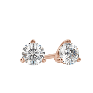 0.50 CT-4.0 CT Round Solitaire CVD F/VS Diamond Earrings 7