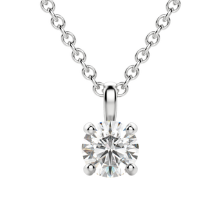 0.50 CT Round Solitaire CVD F/VS Diamond Necklace 2