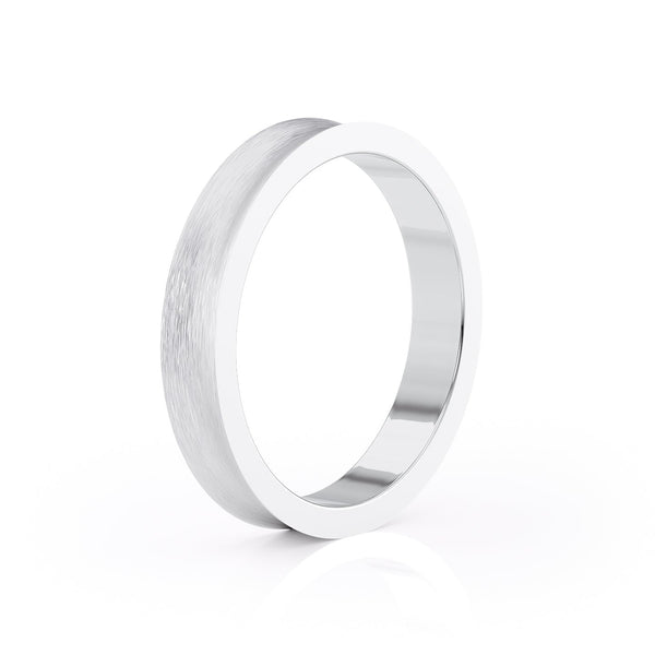 Classic Brushed Finish Wedding Band For Men 4