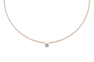 0.50 CT Round Solitaire CVD F/VS Diamond Necklace 7