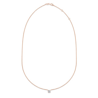 0.50 CT Round Solitaire CVD F/VS Diamond Necklace 8