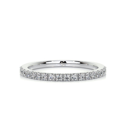 0.3 CT Round Half Eternity CVD EF/VVS Diamond Wedding Band 1