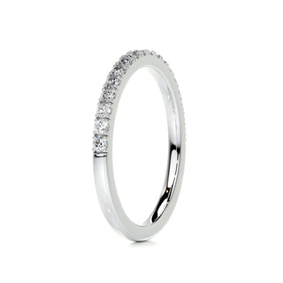 0.3 CT Round Half Eternity CVD EF/VVS Diamond Wedding Band 5