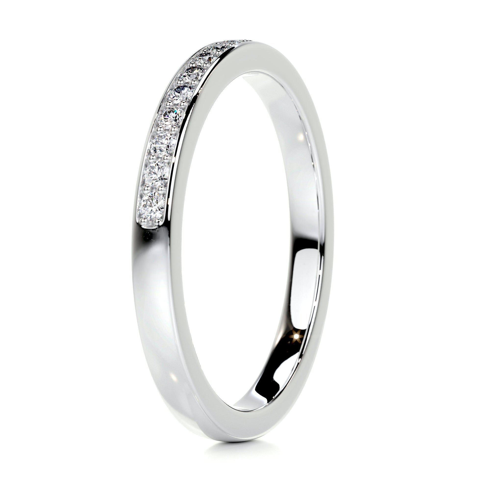 0.2 CT Round Half Eternity CVD EF/VVS Diamond Wedding Band 16