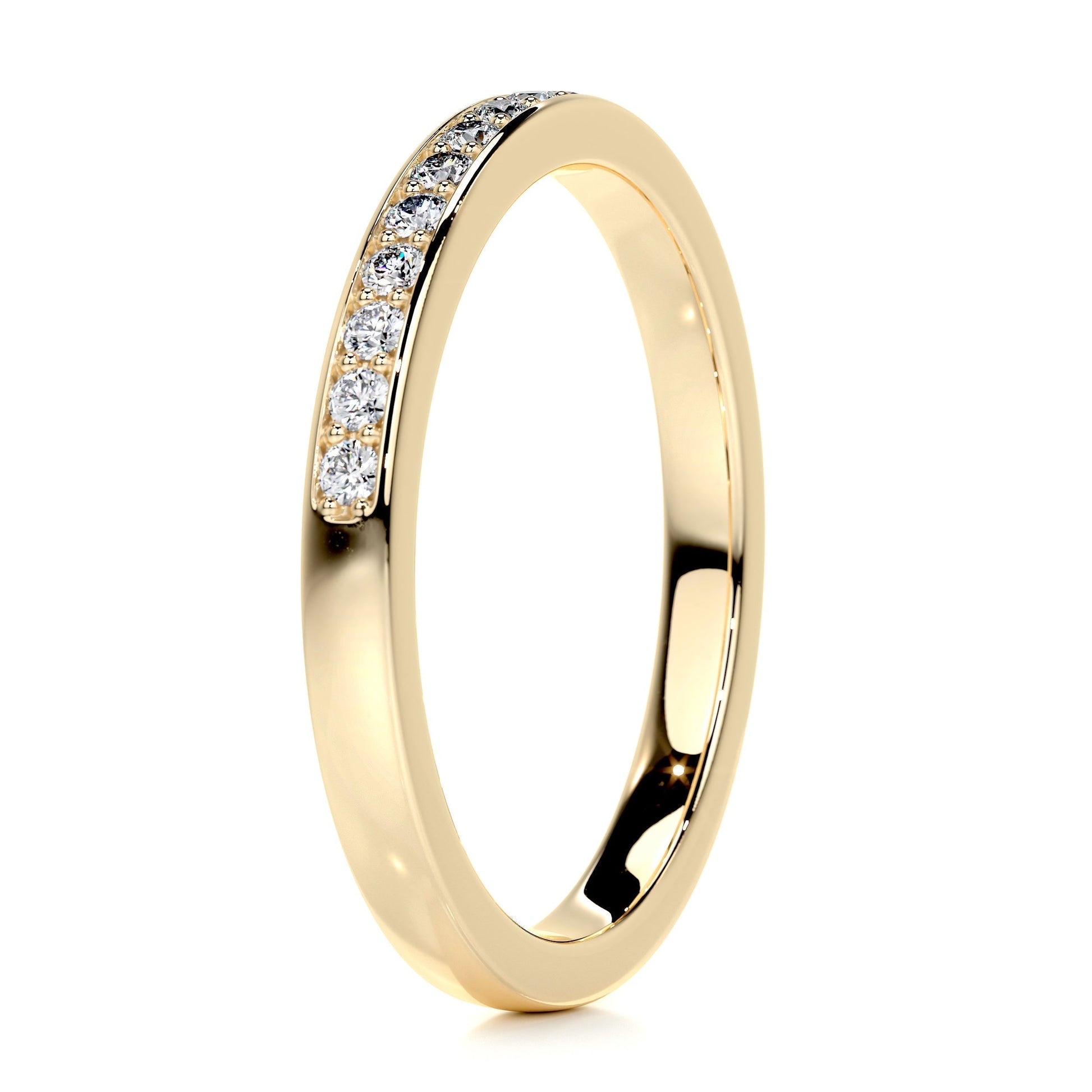 0.2 CT Round Half Eternity CVD EF/VVS Diamond Wedding Band 11