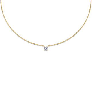 0.50 CT Round Solitaire CVD F/VS Diamond Necklace 5