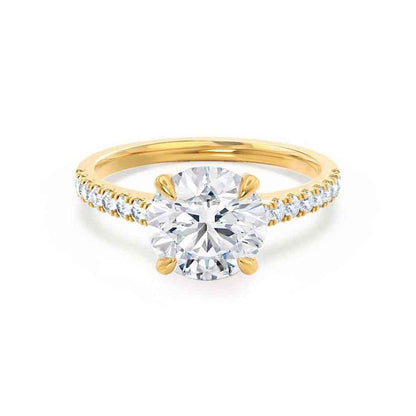 1.20 CT Round Shaped Moissanite Solitaire Engagement Ring 3