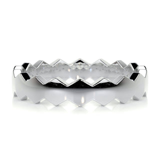 Hexagon Form Polished Finish Classic Men's Band 3